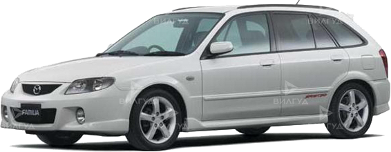 Замена топливного фильтра Mazda Familia